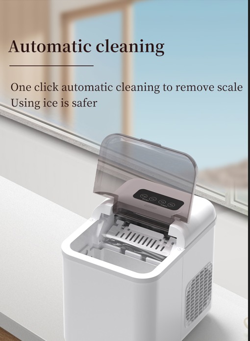 Intelligent Countertop Ice Maker with Touch Screen & Auto-Cleaning - Image 4