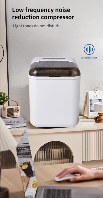 Intelligent Countertop Ice Maker with Touch Screen & Auto-Cleaning - Image 2